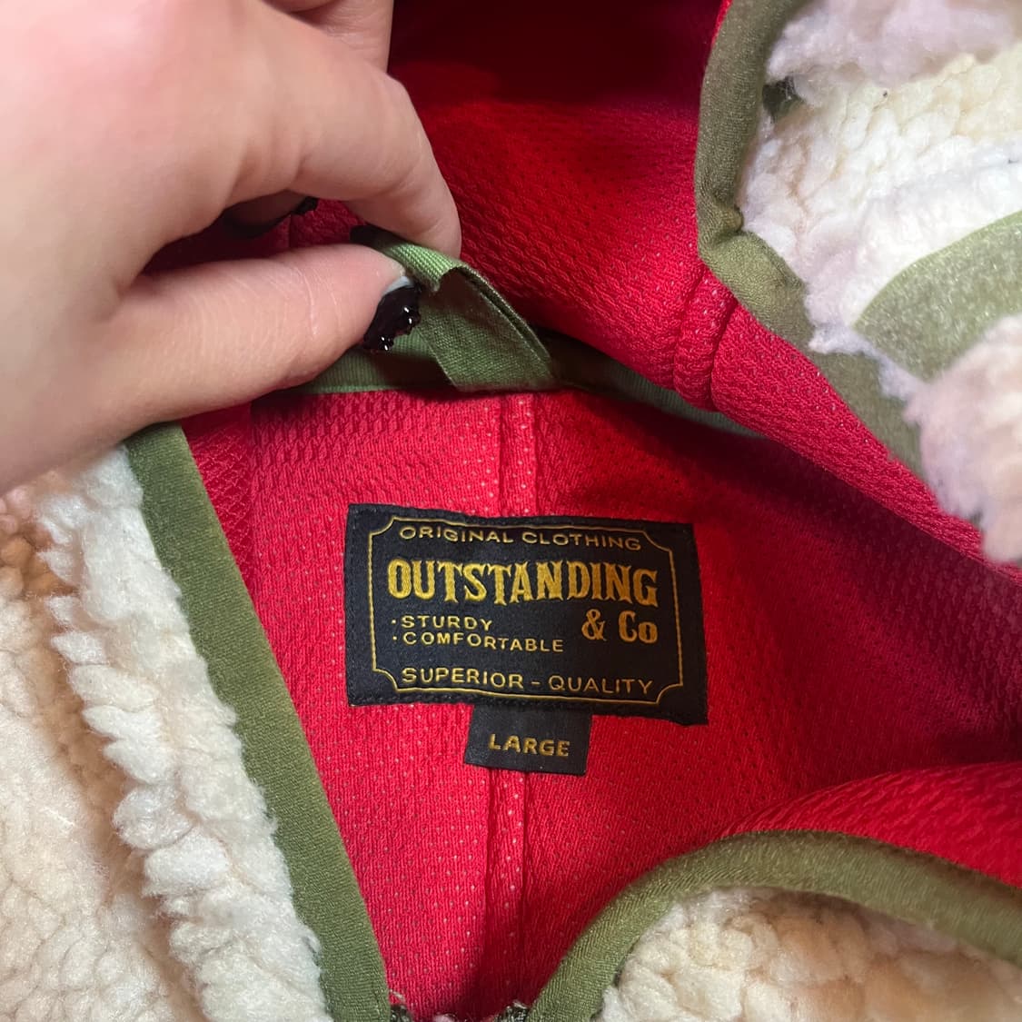 아웃스탠딩 후드 플리스 자켓 상품이미지4