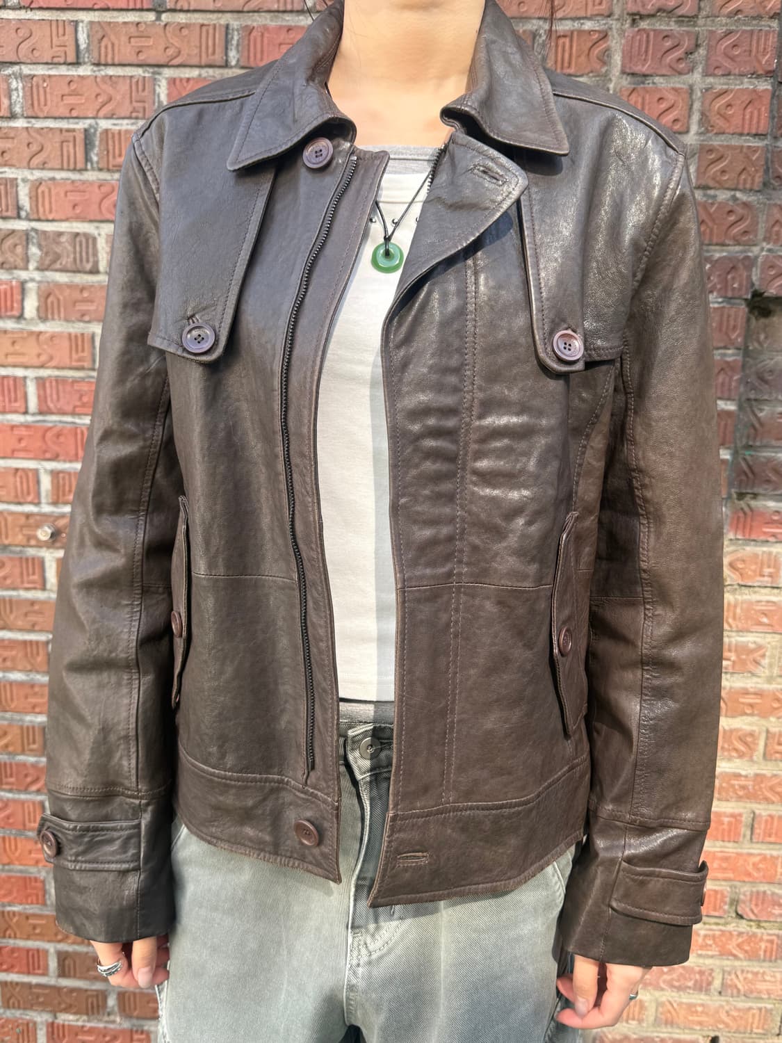 크리스크리스티 브라운 자켓 상품이미지2