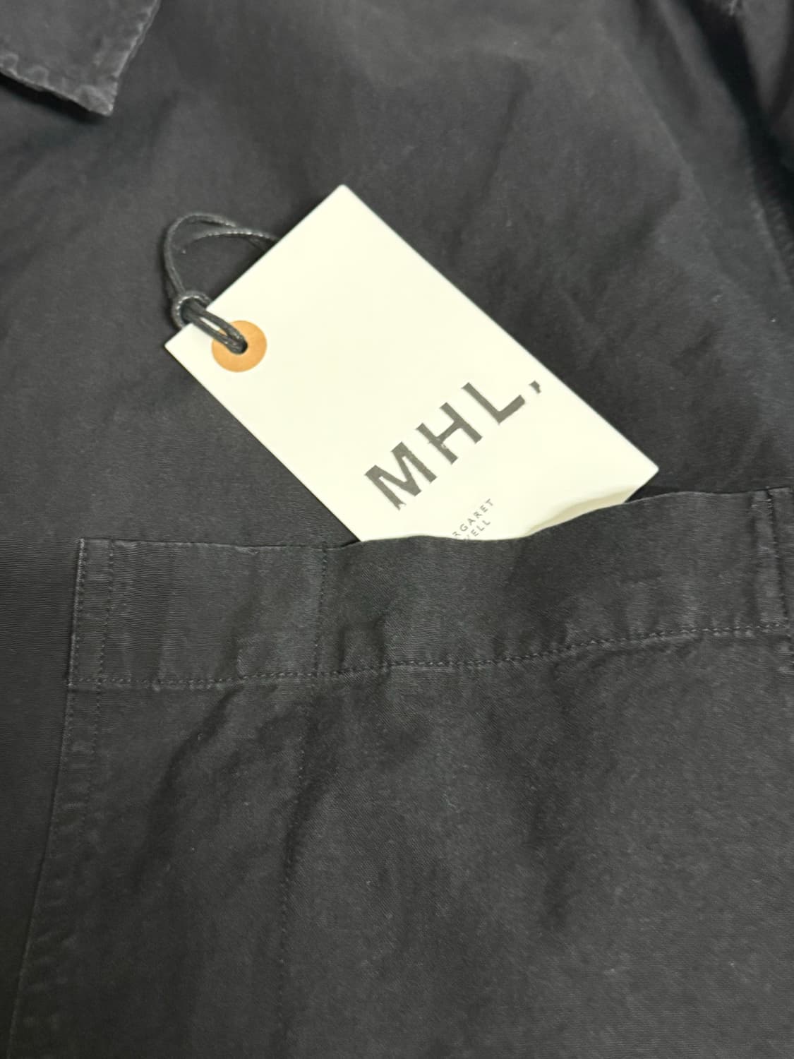 [M] mhl 마가렛호웰 셔츠 블랙 상품이미지4