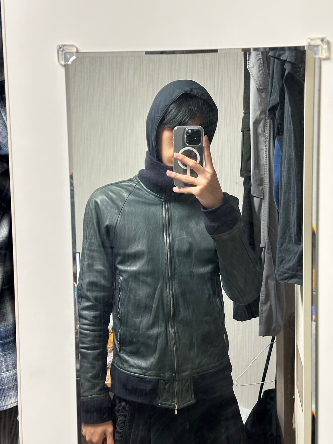 The viridi anne leather jacket 상품이미지6