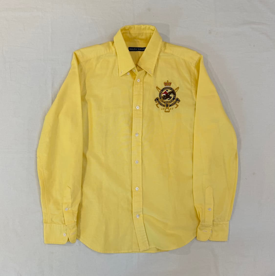 00s 폴로 재팬라인 빅포니 치프키프 옥스포드 셔츠 옐로우 상품이미지1
