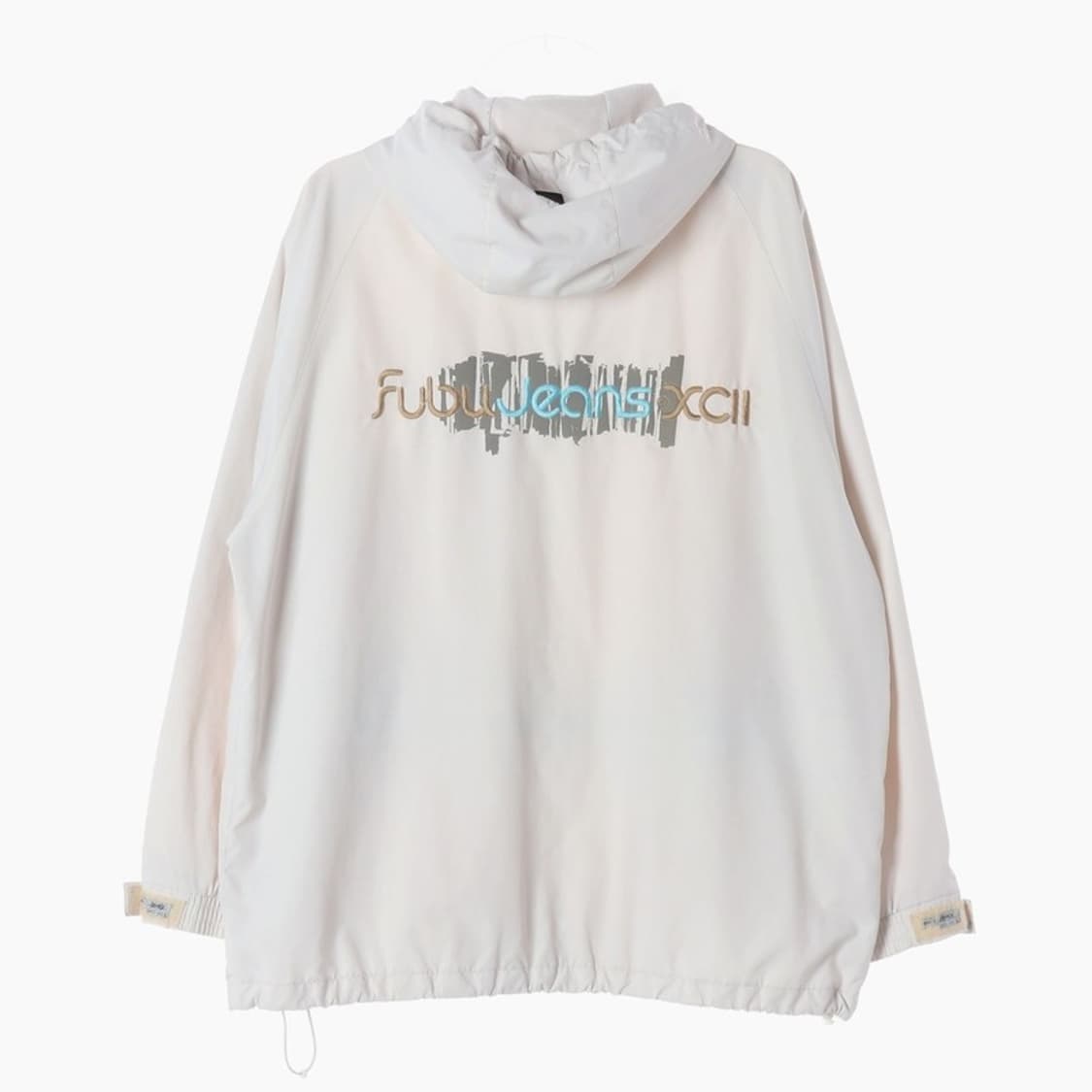 FUBU 올드스쿨 화이트 사이드라인 바람막이 L 상품이미지2