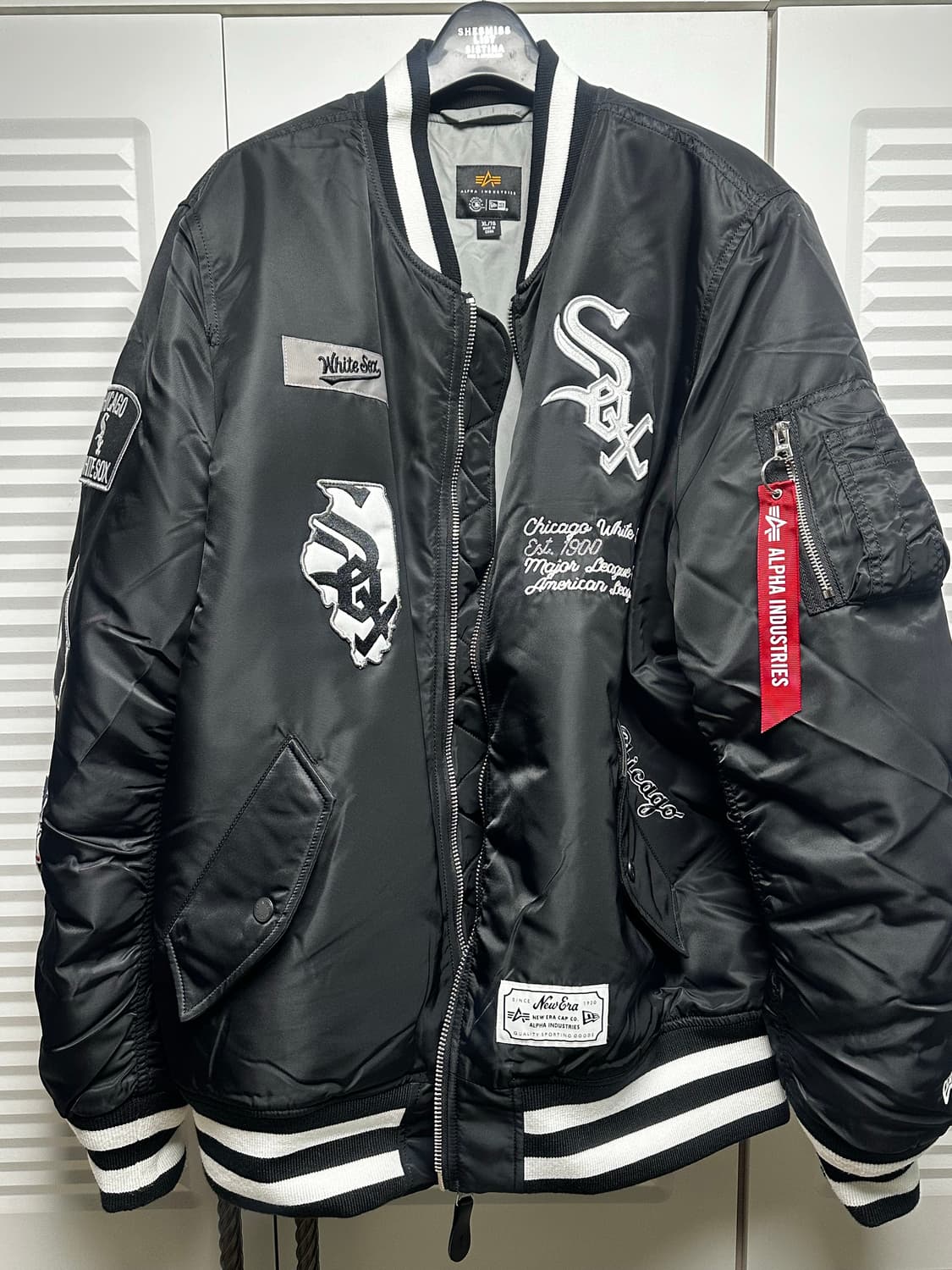 알파인더스트리 시카고 화이트삭스 MA-1 항공점퍼 XL 사이즈 상품이미지2