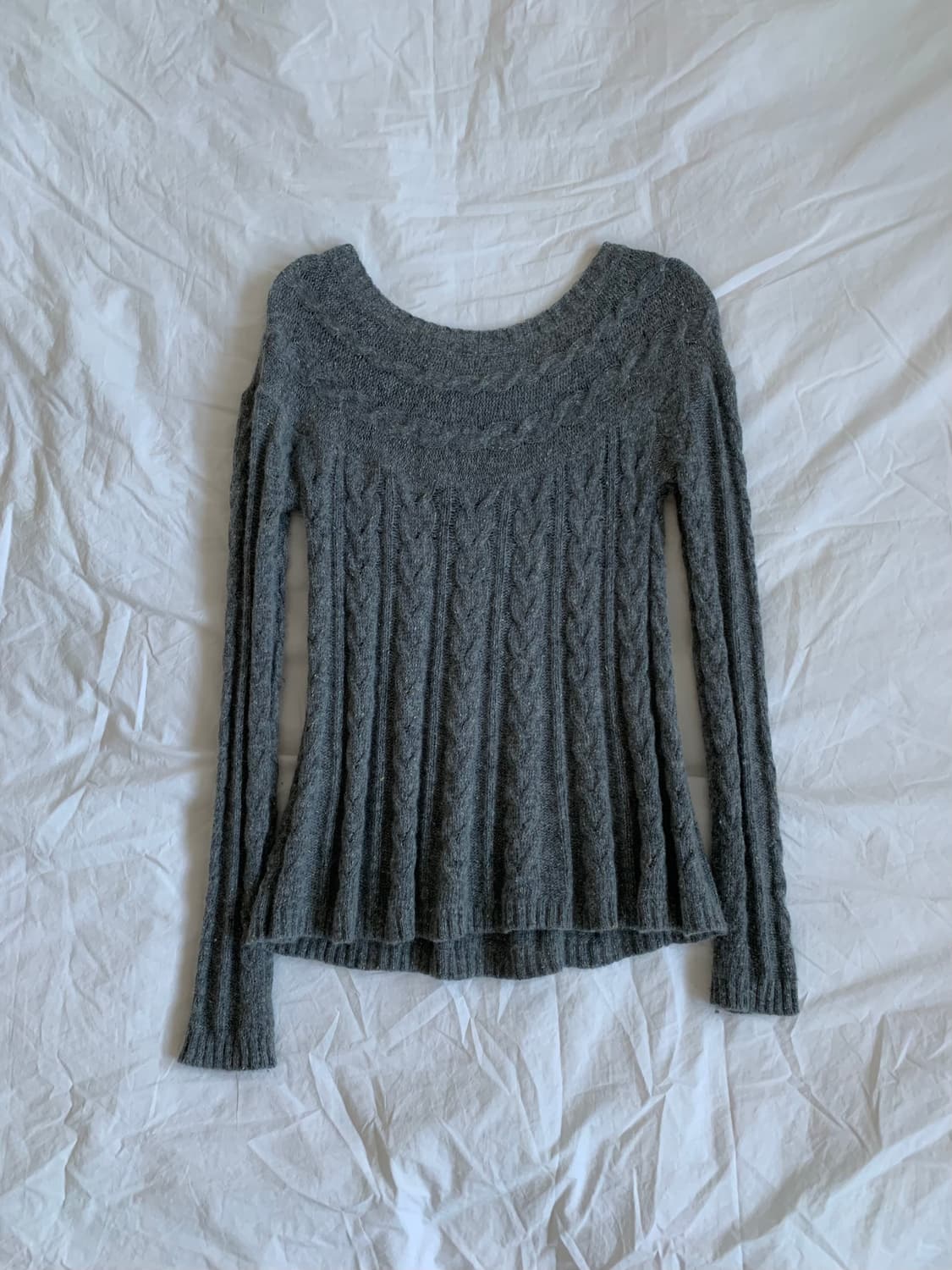 그레이 플레어 니트 상품이미지5