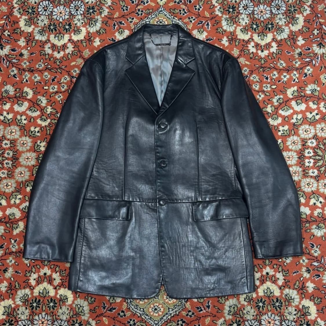 [착용샷] Sieg 리얼레더 가죽 블레이저 95 상품이미지1