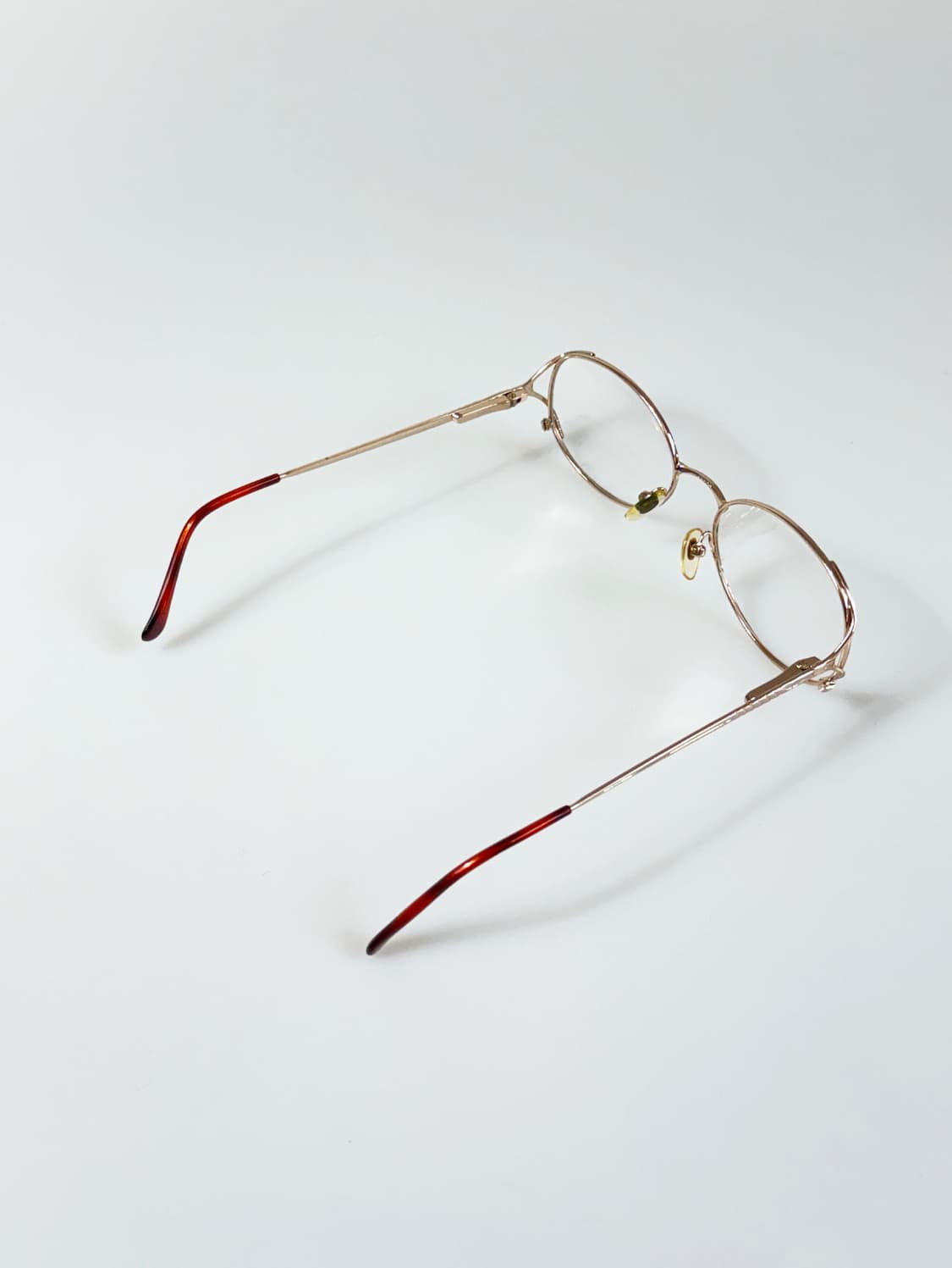 90s 유로피안 골드 레오파드 클래식 라운드 빈티지 안경 상품이미지4