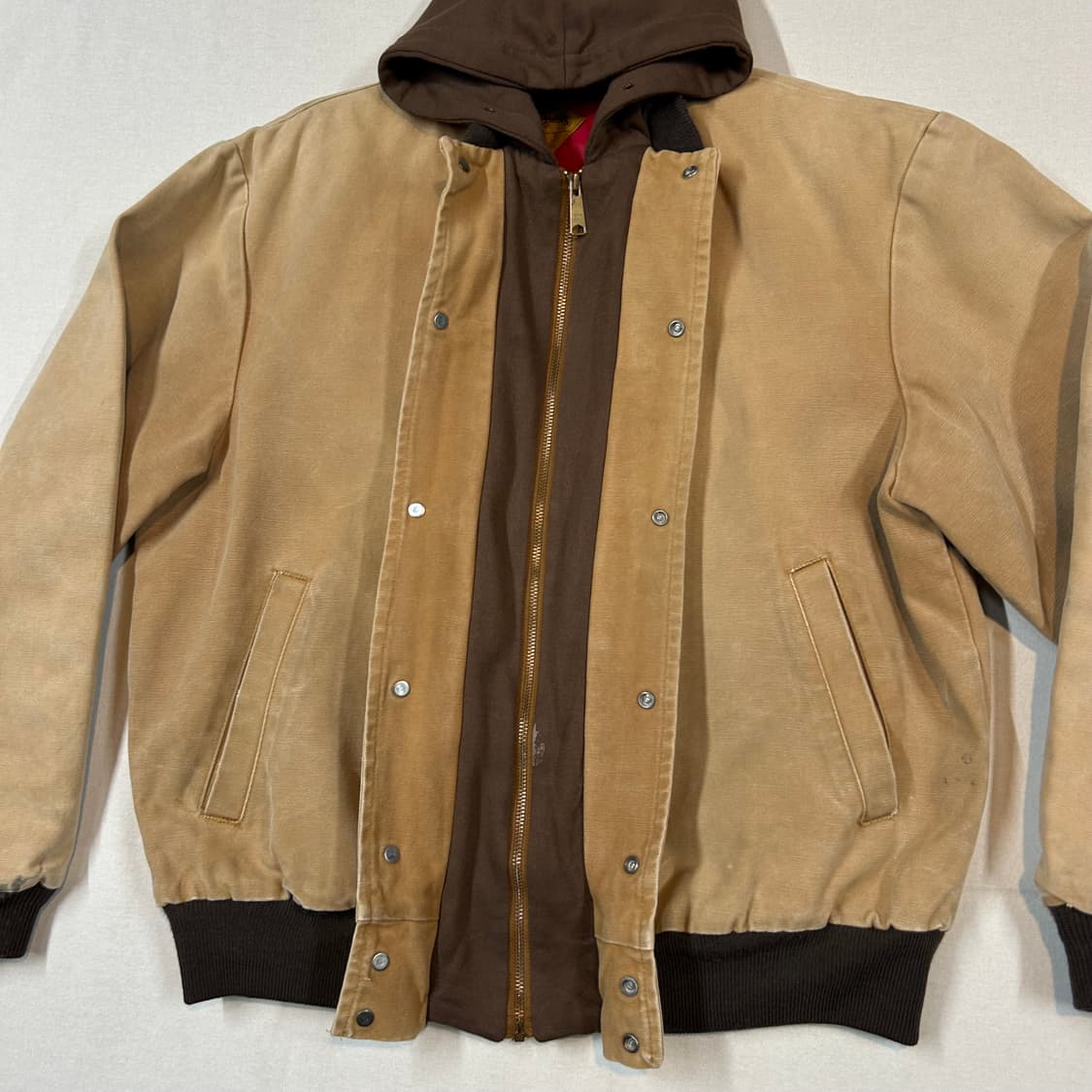 L) MULESKINS USA 덕 캔버스 봄버 후드 자켓 상품이미지3