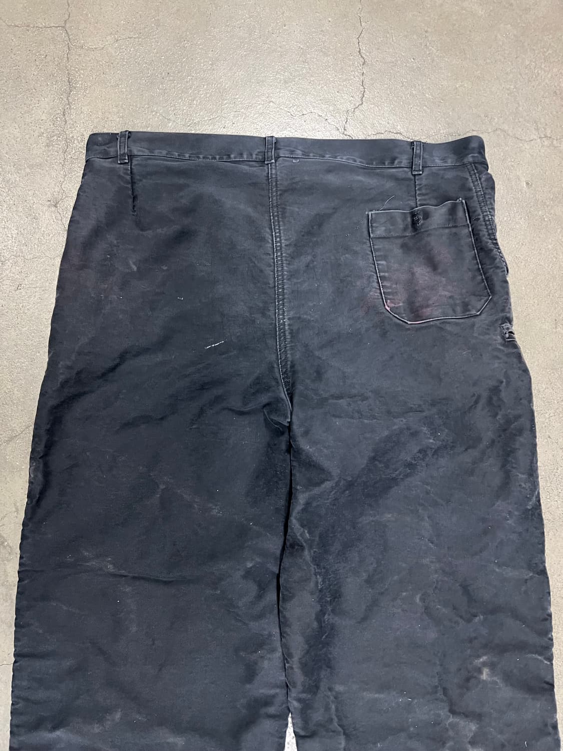 OLD EURO BLACK MOLESKIN 빈티지블랙몰스킨워크팬츠 상품이미지7