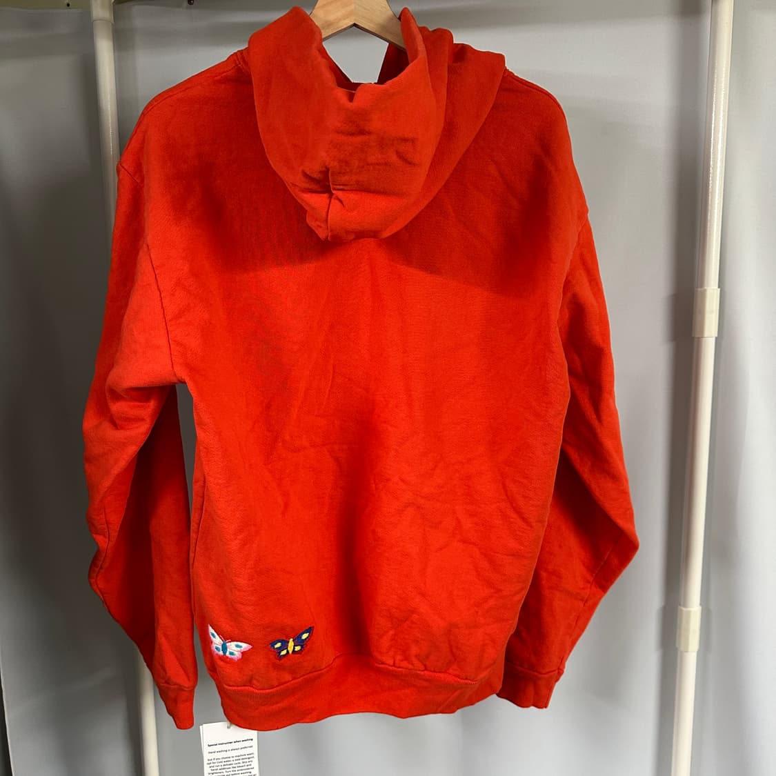 EDU motif de broderie 자수 기모 후드티 상품이미지4