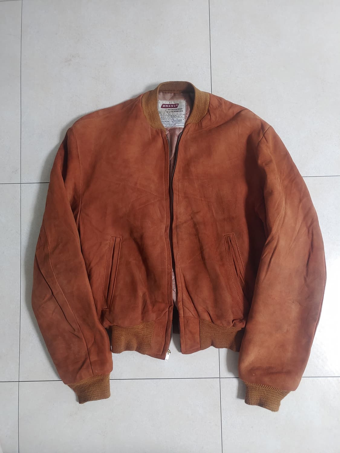 50s 빈티지 디어스킨 스웨이드 봄버 상품이미지1
