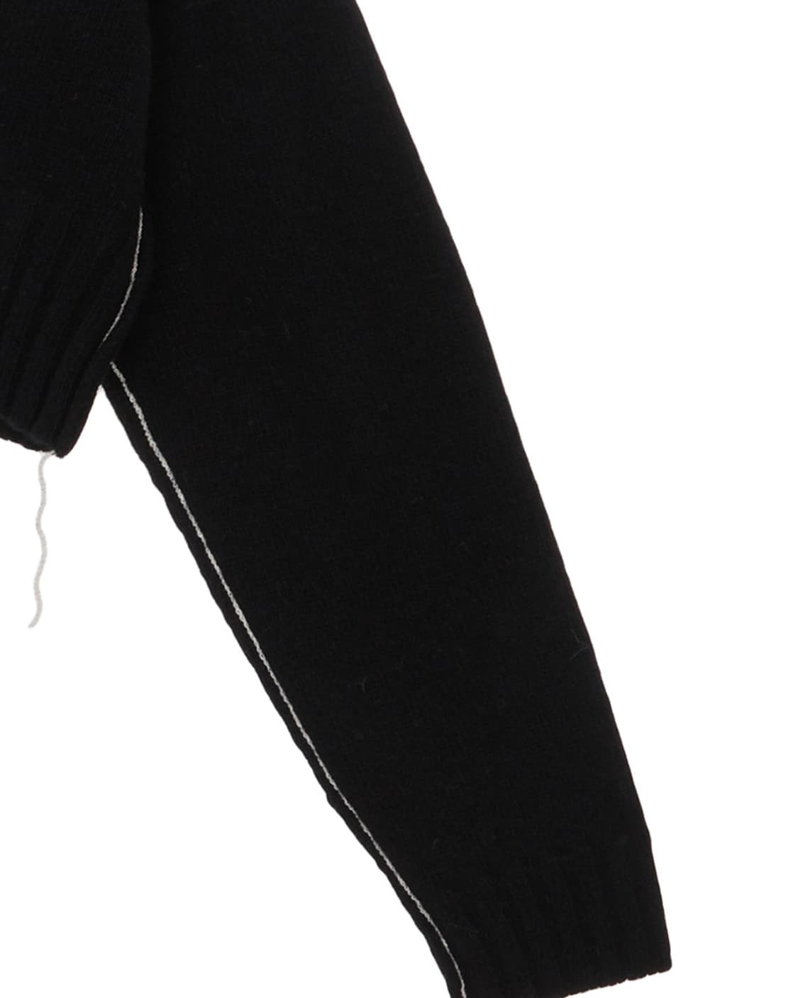 마뗑킴 마뗑 스티치 포인트 크롭 가디건 블랙 상품이미지3