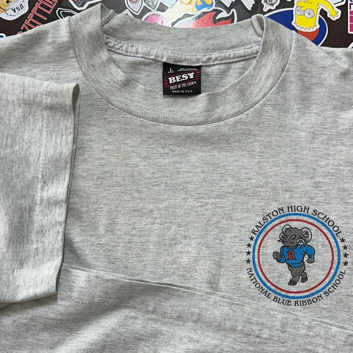 90s USA FOTL 빈티지 싱글스티치 티셔츠 L 상품이미지7