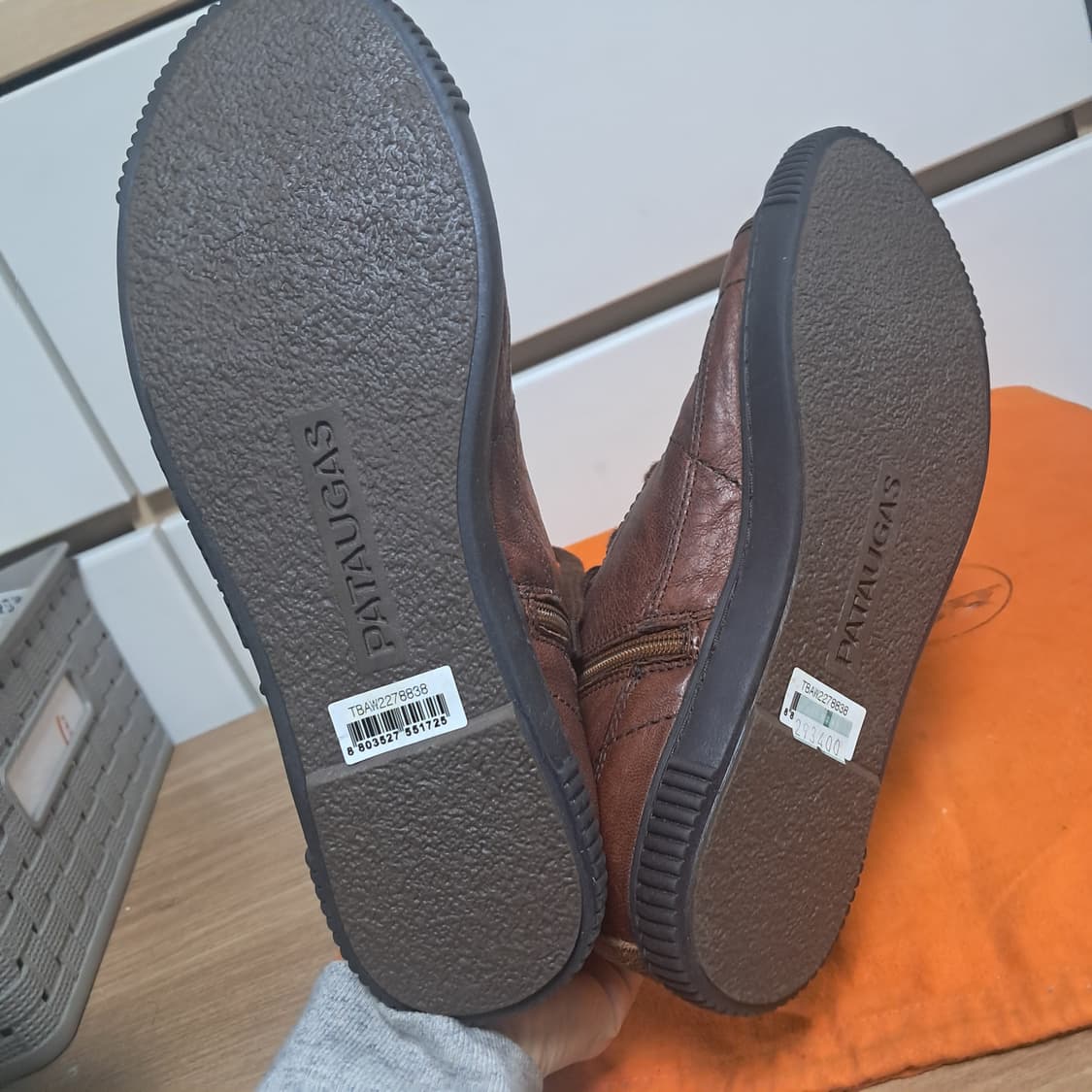 (거의새제품)파토갸스 가죽 하이탑 스니커즈 부츠 240 상품이미지7