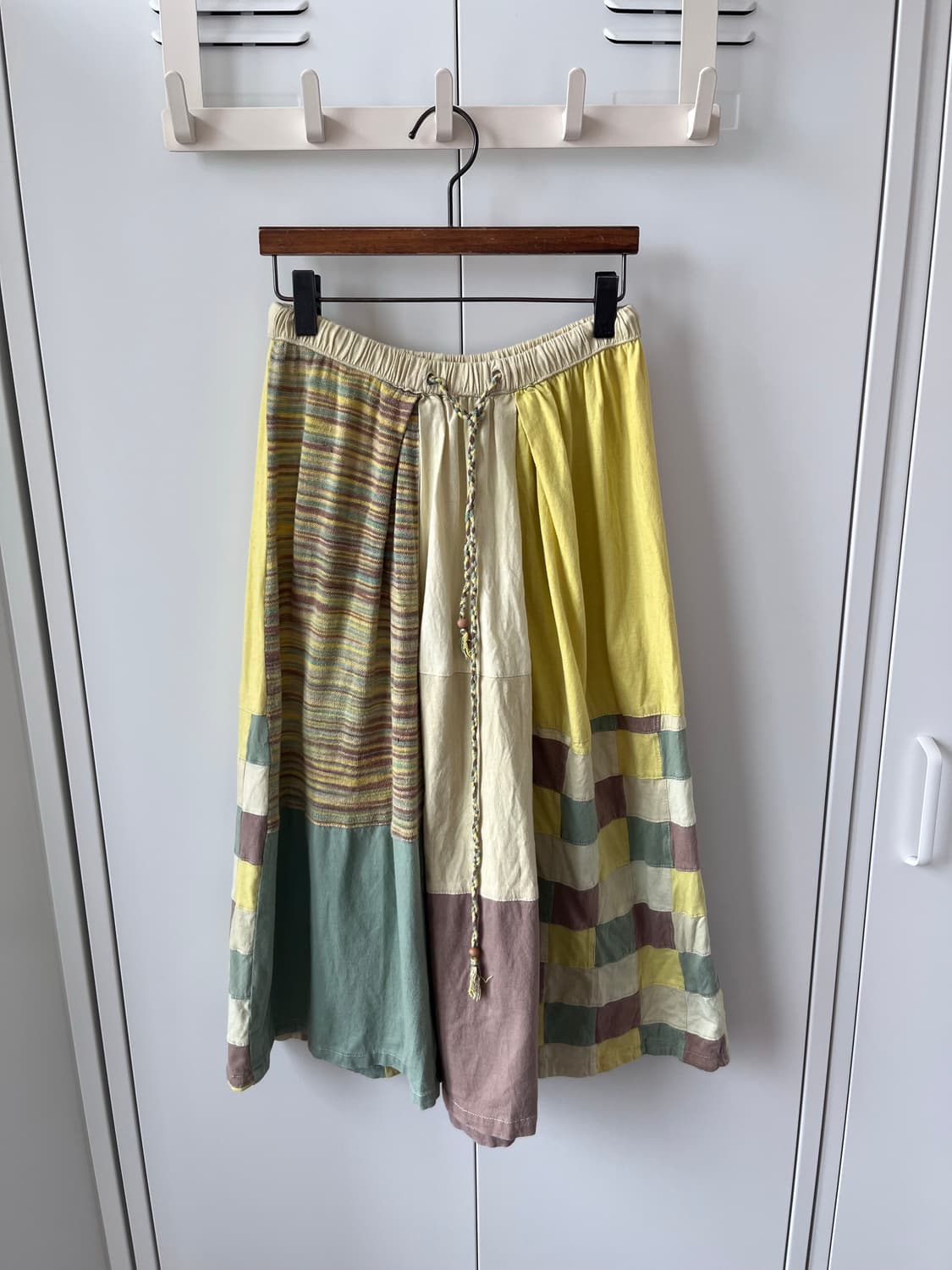 Vintage 하구미 리얼 패치워크 스커트 상품이미지8