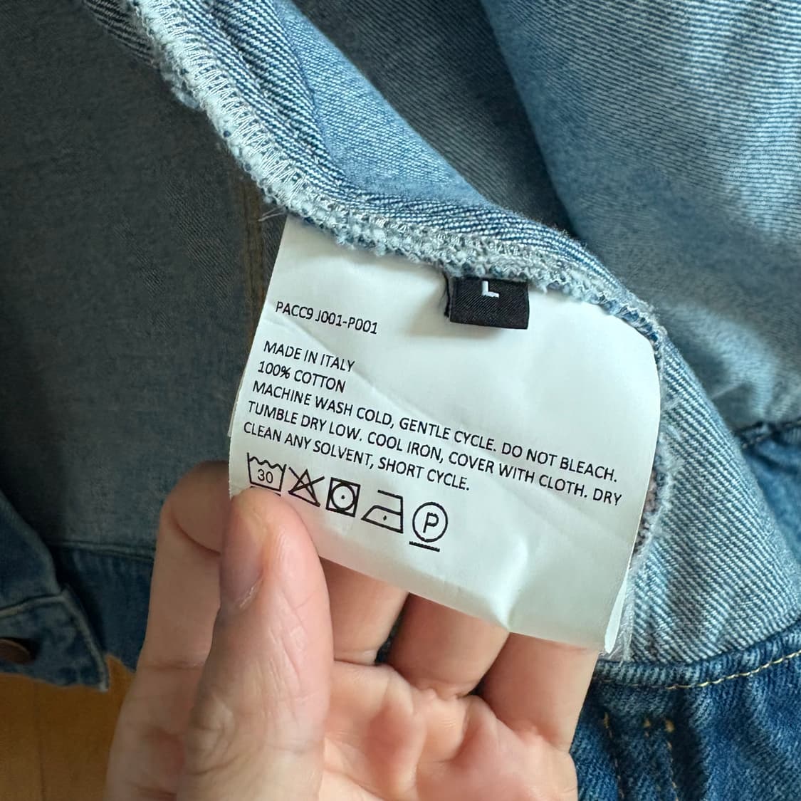 [L] 라스벳 고샤 데님 자수 자켓 상품이미지4