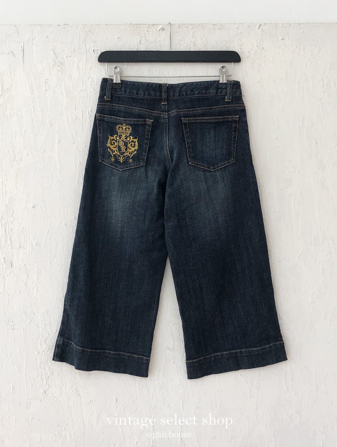 vintage crown wide denim pants 상품이미지2
