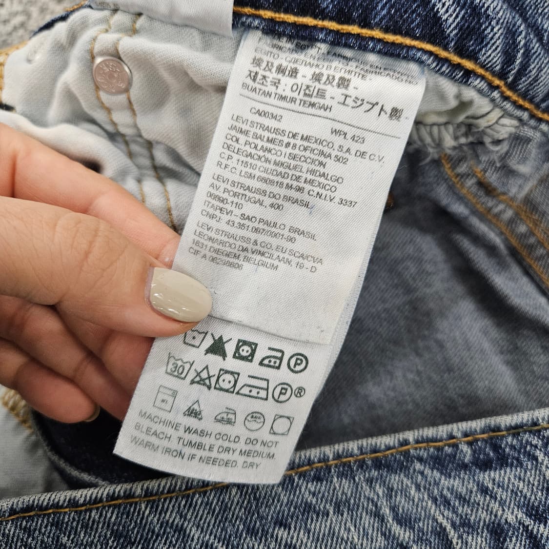 [34] 리바이스 510 클래식 핏 데님 팬츠 바지 1104JM3 상품이미지4