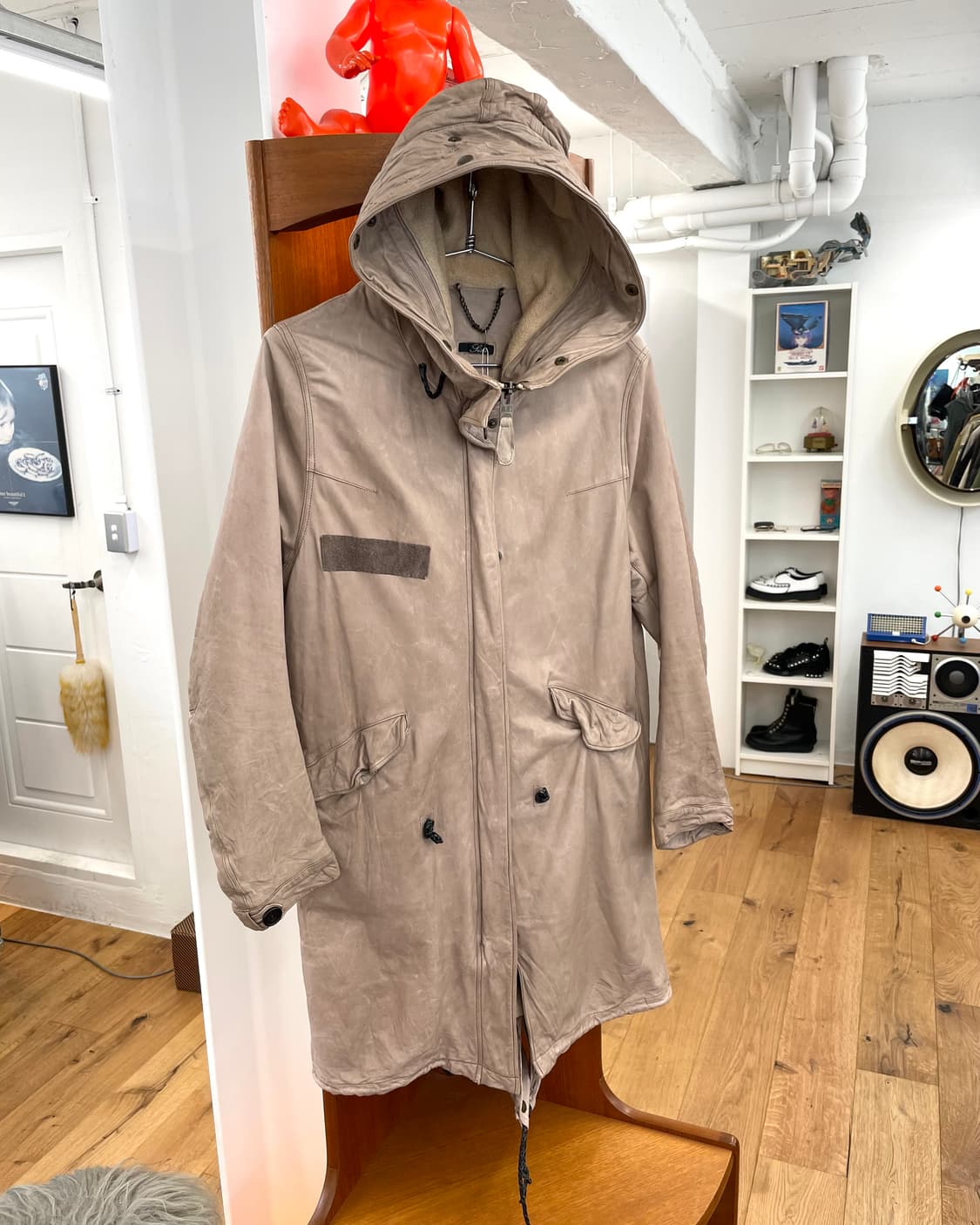 sisii 레더 피쉬테일 파카 상품이미지7