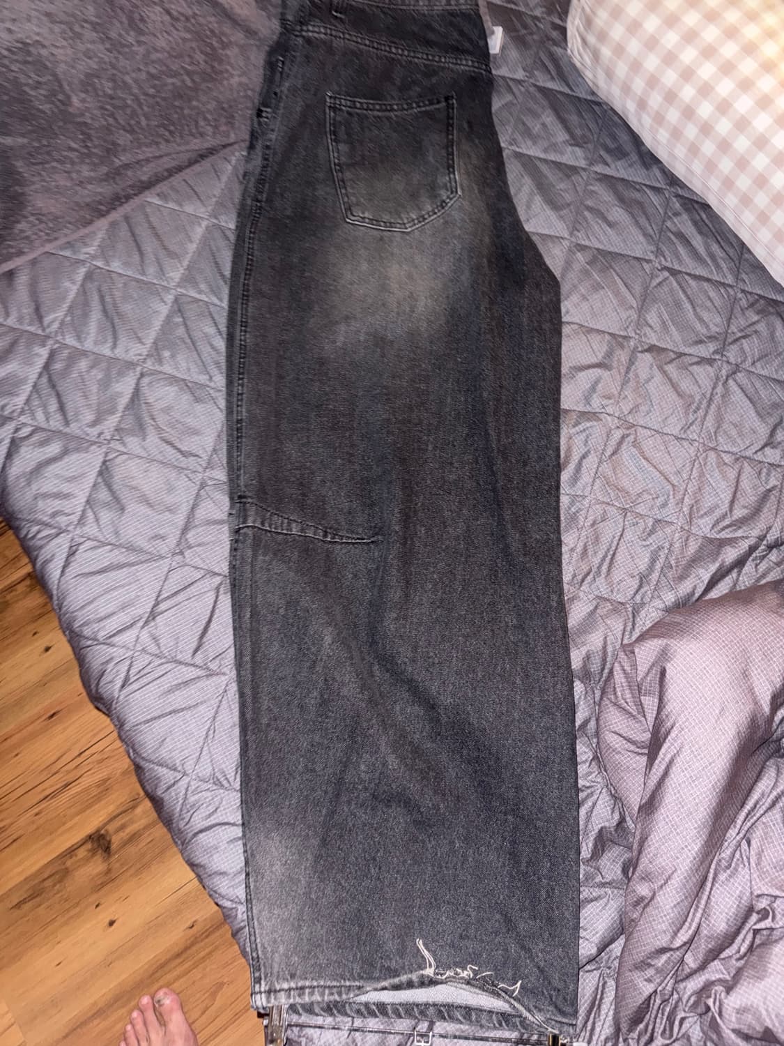 흑청 데님팬츠 상품이미지3