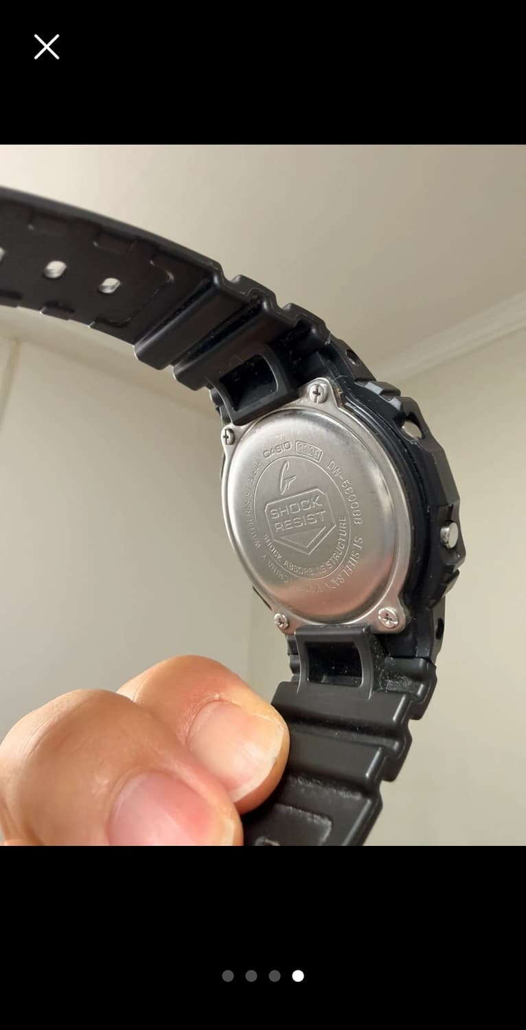 카시오 지샥 G-SHOCK DW-5600BB 올블랙 시계 상품이미지4