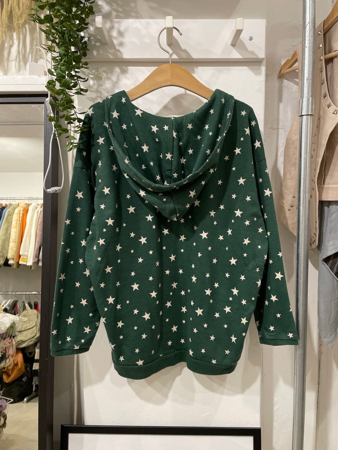 모리 하구미 레이어드 별 패턴 후드티 상품이미지10