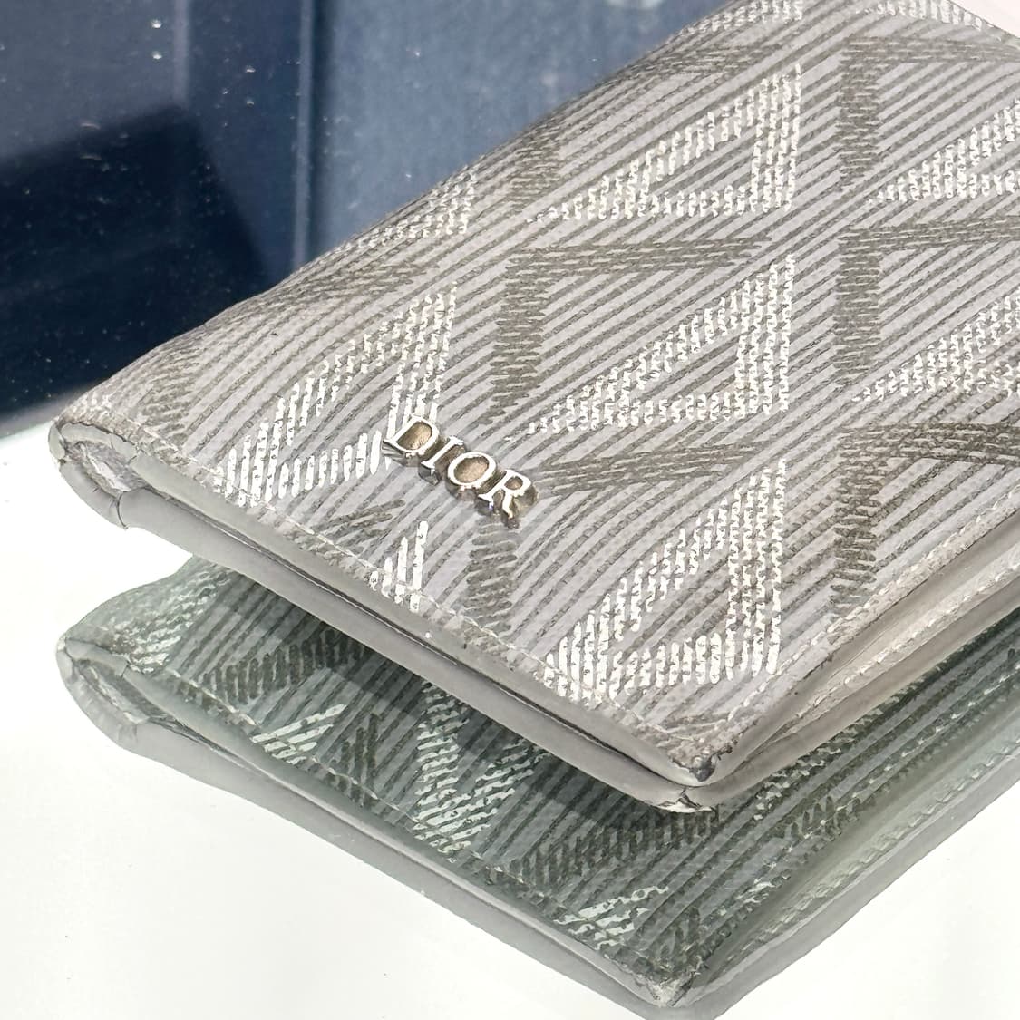[정품] 디올 CD 다이아몬드 오거나이저 카드지갑 그레이 상품이미지3