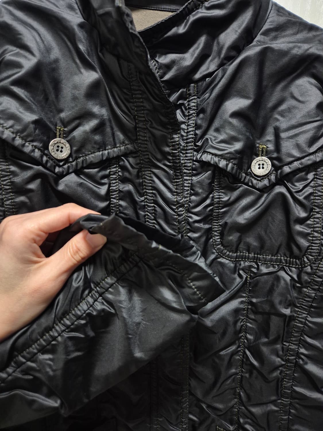 (타임세일)JPN VTG. 블랙 셔링 바람막이 점퍼 상품이미지7