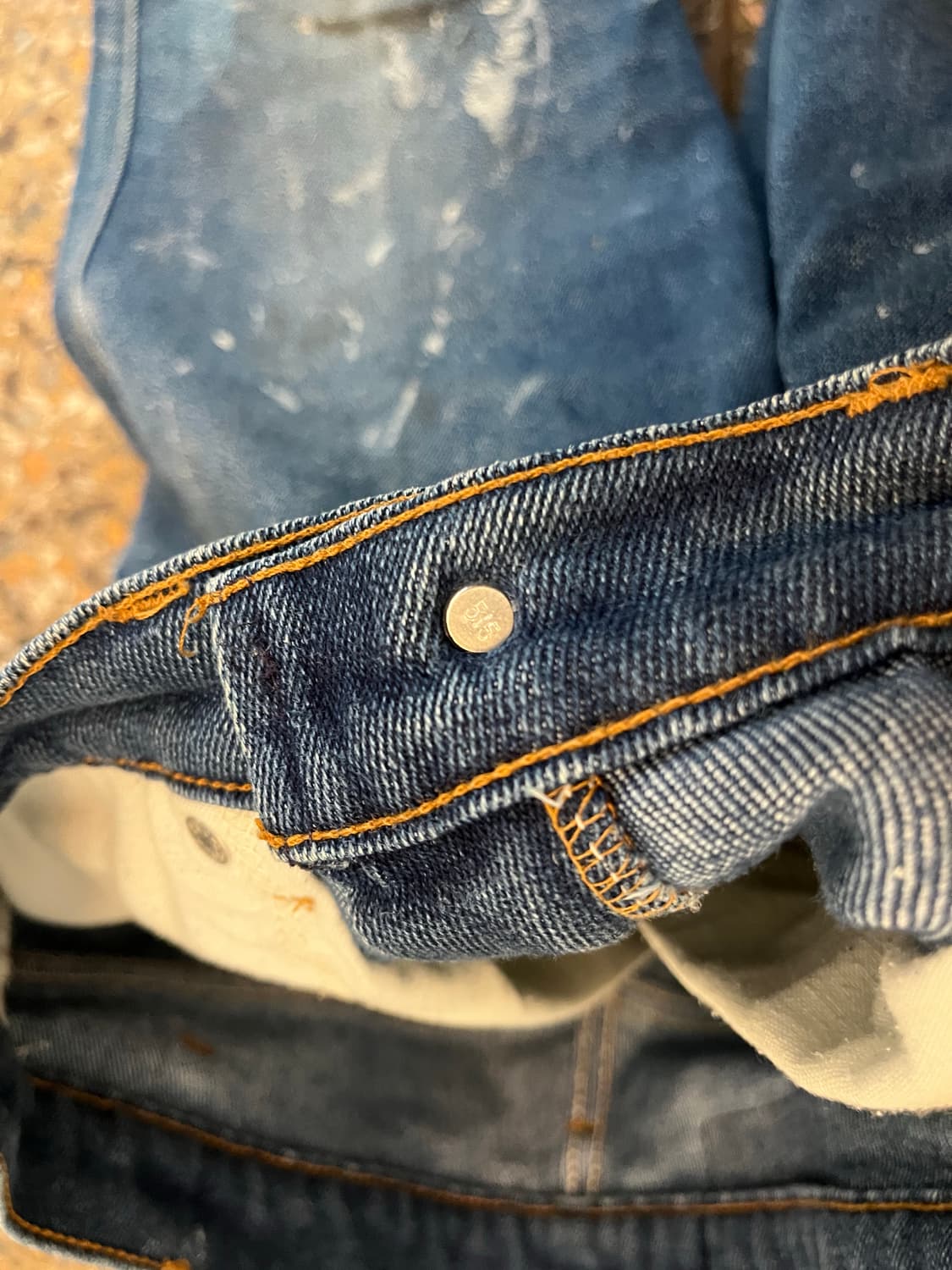 90s Usa Levi's 517 프린팅디스 데님팬츠 상품이미지3