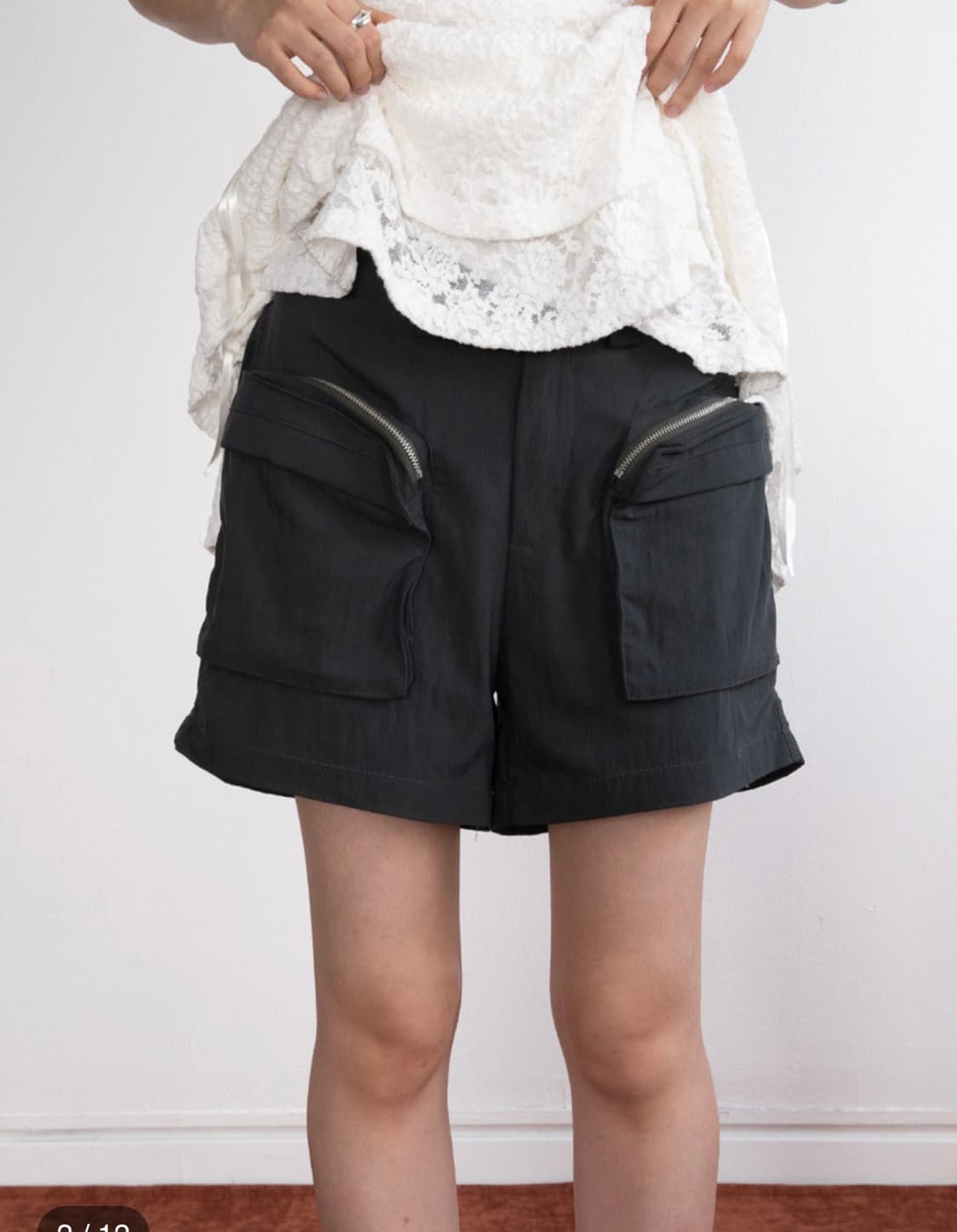 피키소사이어티 투웨이 포켓 지퍼 카고 팬츠 차콜 카시코오호스코이세이오 상품이미지3