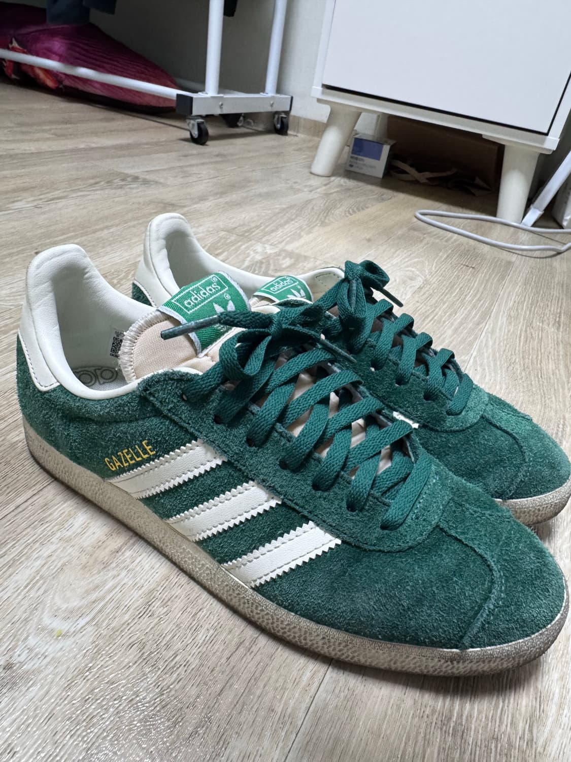 아디다스 가젤 다크그린 크림 화이트 240 상품이미지1