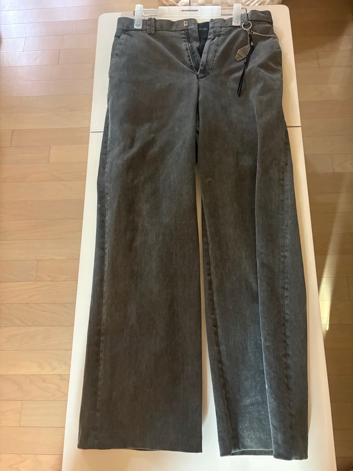 해칭룸 차콜 와이드 팬츠 상품이미지1