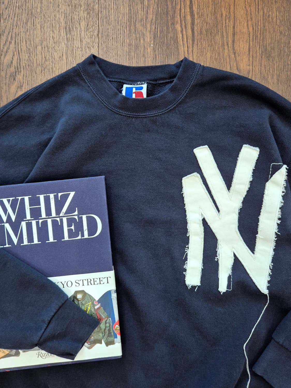 RUSSELL NY Appliquer Sweat(Navy) 상품이미지4