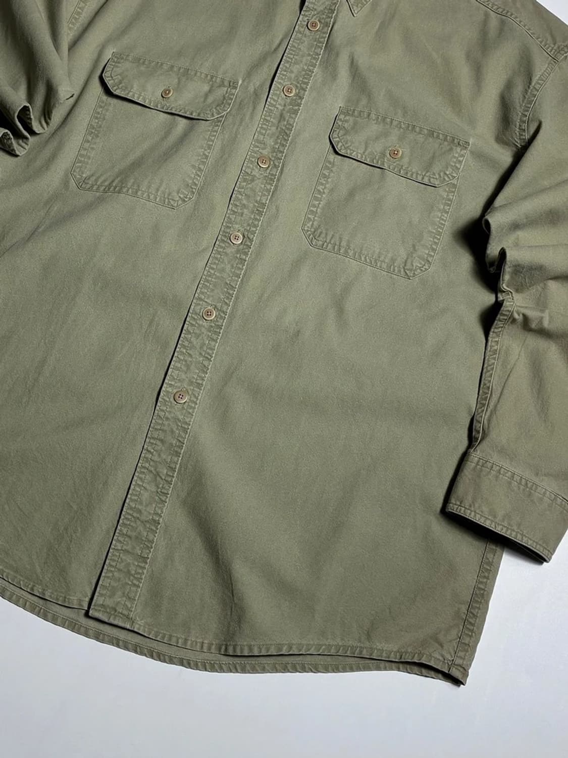 엘엘빈 L.L.Bean 올리브 더블 포켓 워크 셔츠 R2004 상품이미지3