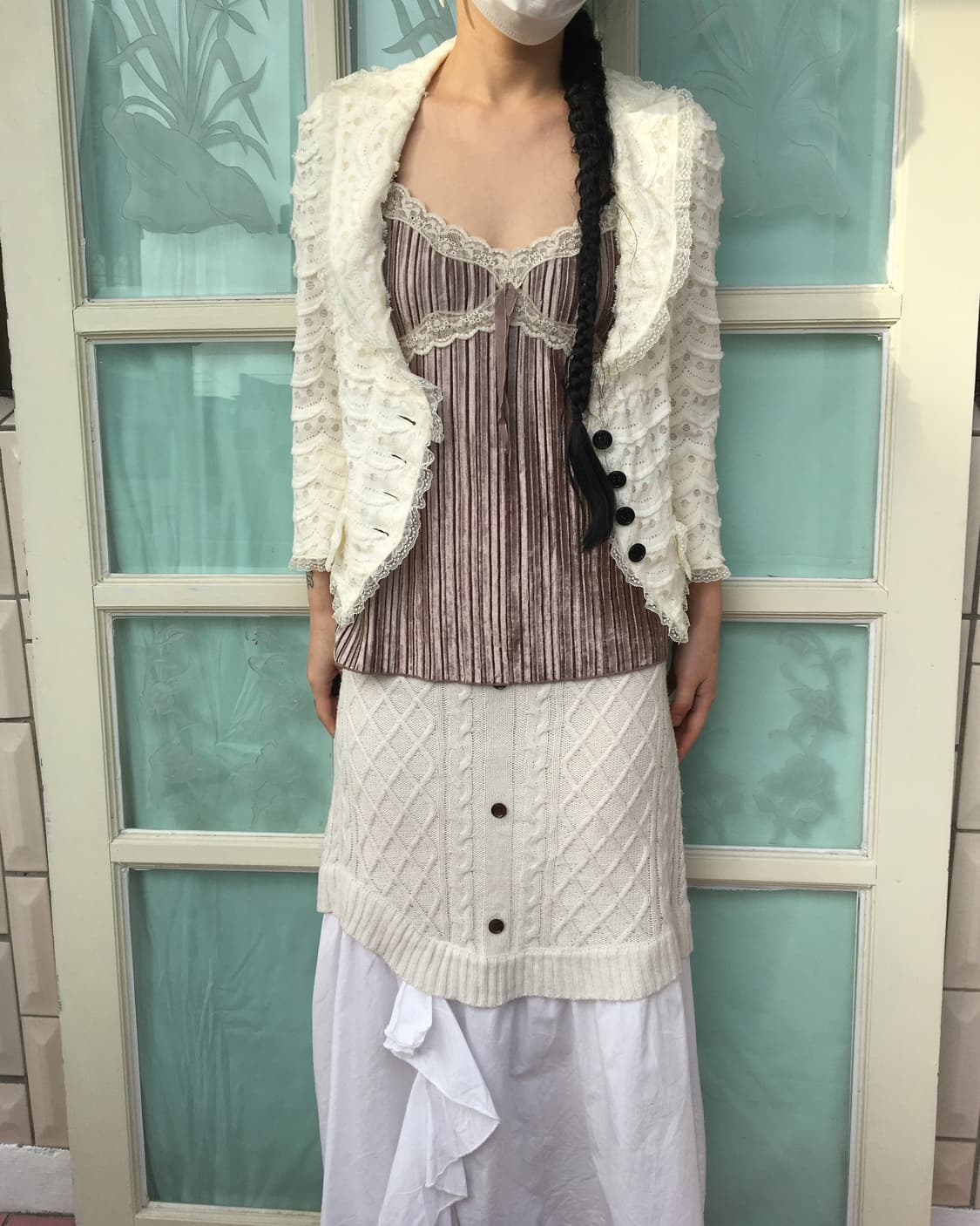 Lace trimming pattern jacket 상품이미지6