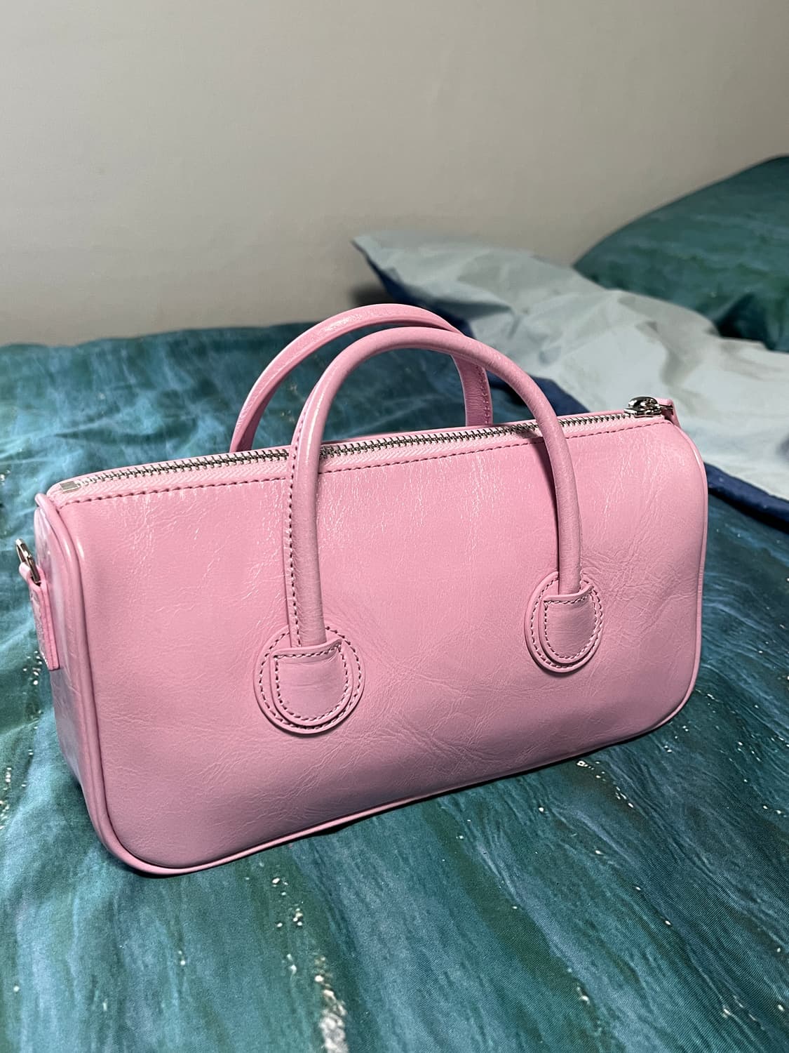 마지셔우드 지퍼 스몰 핑크 크링클 백  상품이미지2