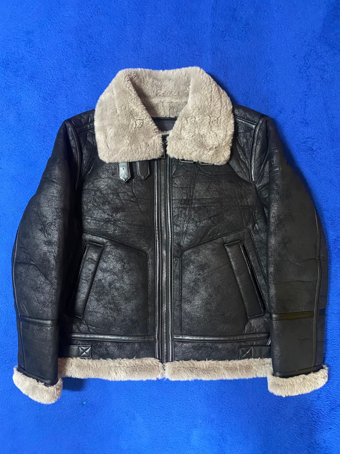 BUCKAROO 버커루 B-3 하이넥 빈티지 스타일 무스탕 자켓 XL 상품이미지1