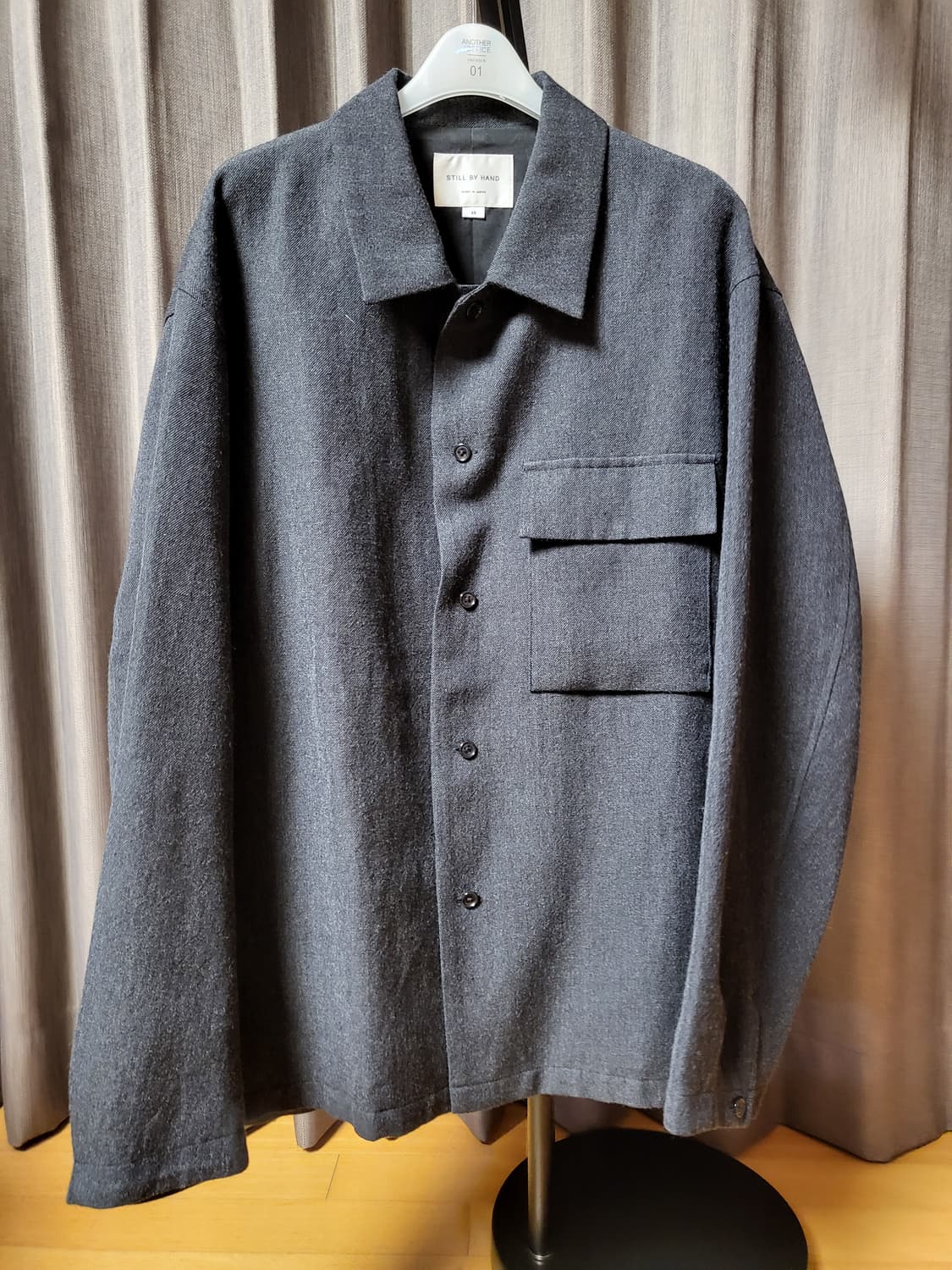 [48] 스틸바이핸드 카라 자켓 차콜 상품이미지1