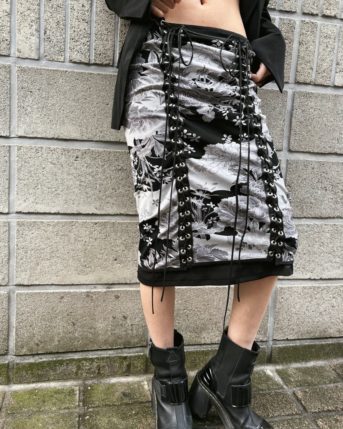 오즈온 아일렛 매쉬 오리엔탈 스커트 상품이미지6