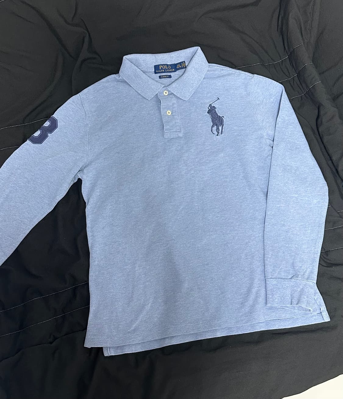 폴로 빅포니 긴팔 카라티 스카이블루 상품이미지1