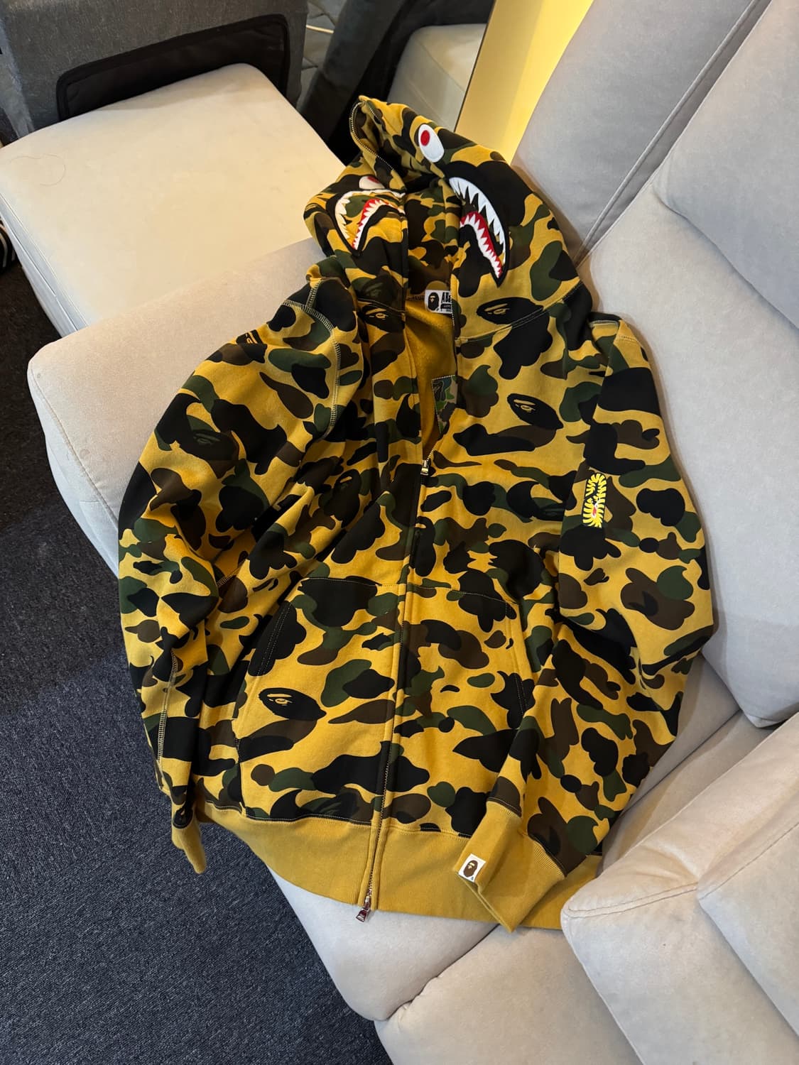 Bape 베이프 황계 후드 집업 2XL 상품이미지1
