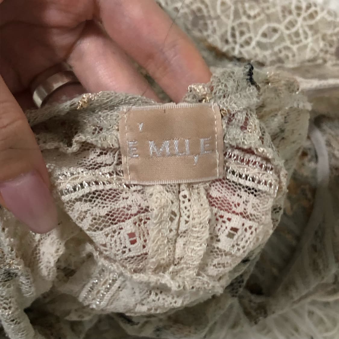 빈티지 시스루 나시 상품이미지5