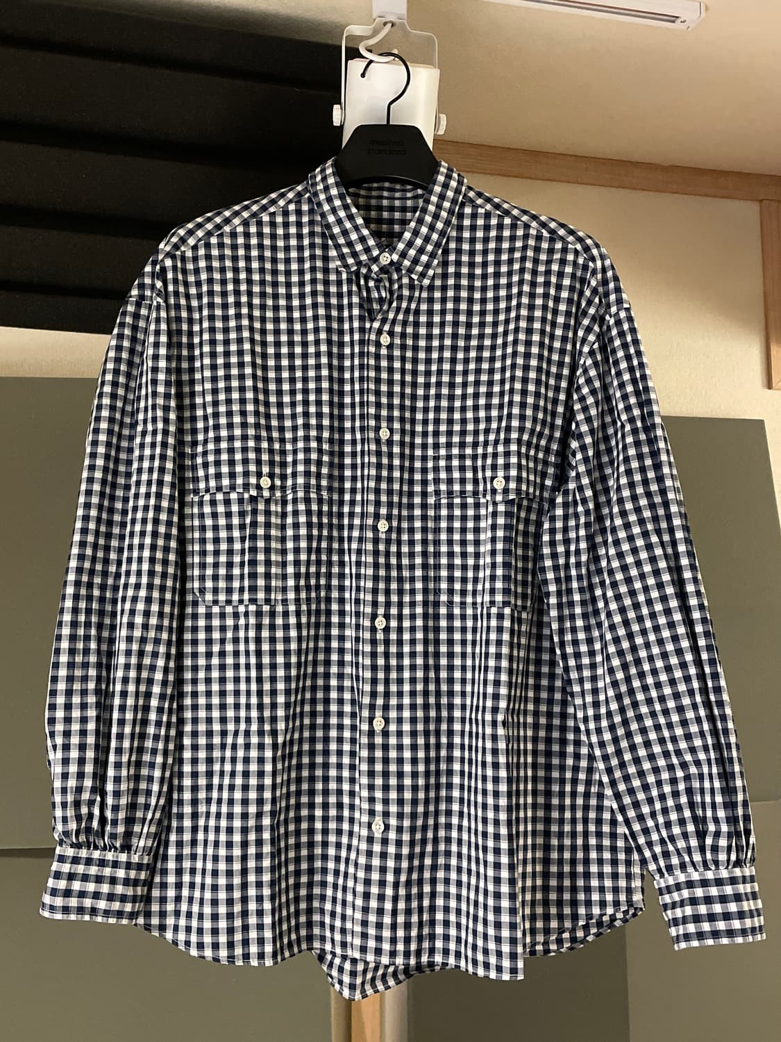 포터클래식 롤업 깅엄체크 셔츠 xl 상품이미지1