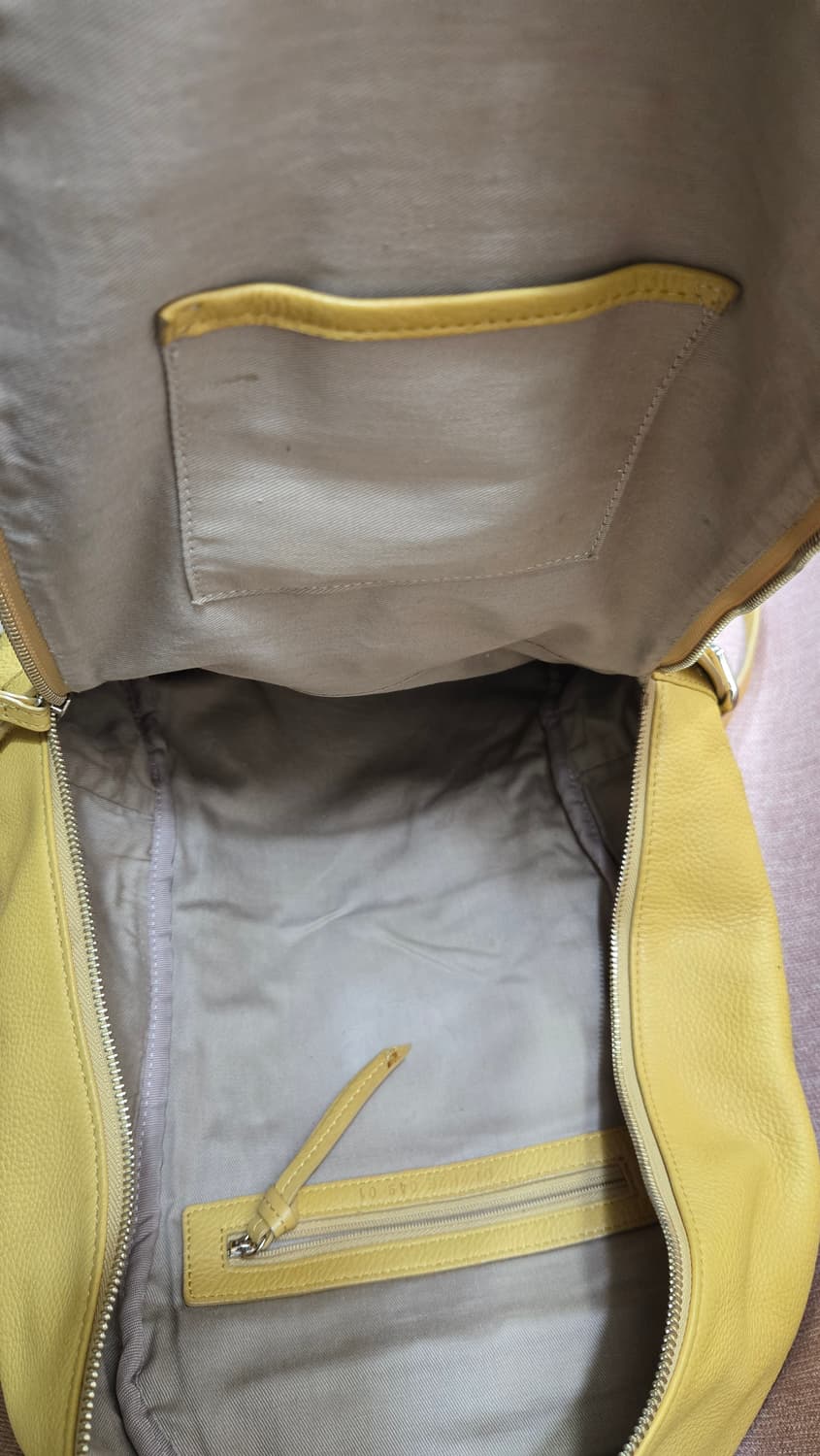 닥스 정품 백팩 옐로우 천연소가죽 상품이미지8