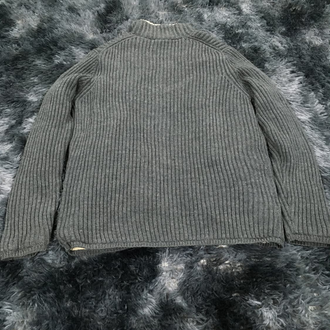 투티/0320 tommy hilfiger 울 안감 니트 집업 플리스 자켓 상품이미지4