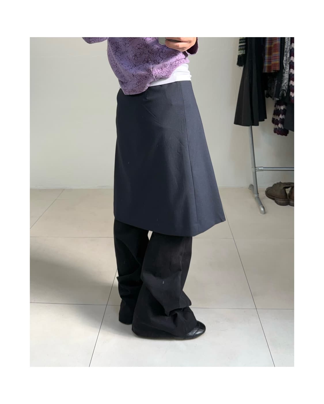 빈티지 잔체크 스커트 상품이미지6