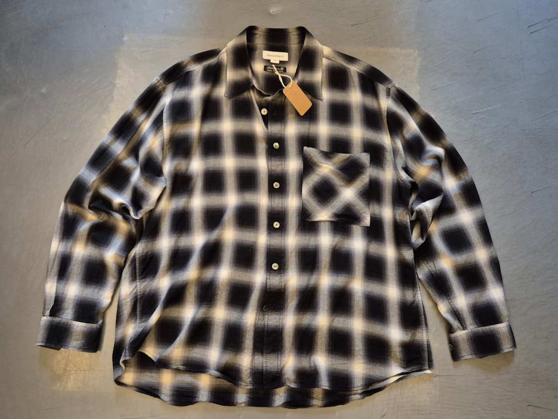 999HUMANITY 옴브레 체크 셔츠 상품이미지1