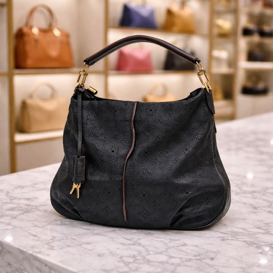 [S급] 루이비통 마히나 PM 숄더백 블랙 판매합니다!!! 상품이미지1