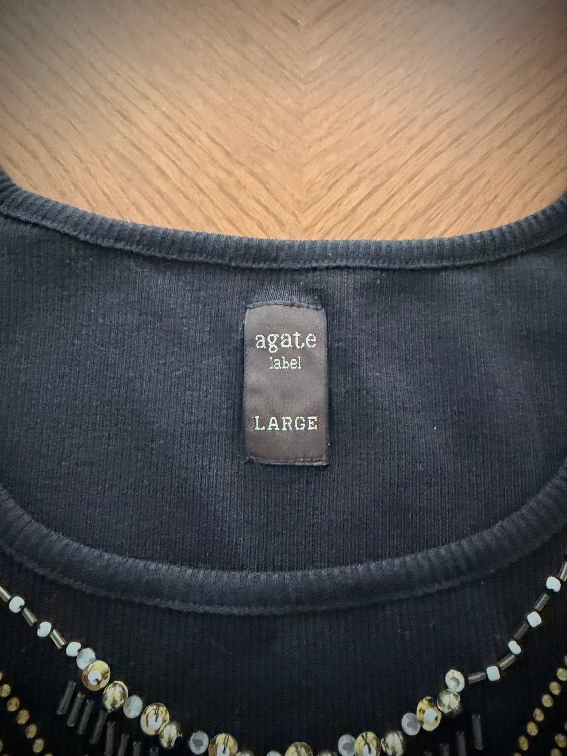 Agate label sleeveless 상품이미지2
