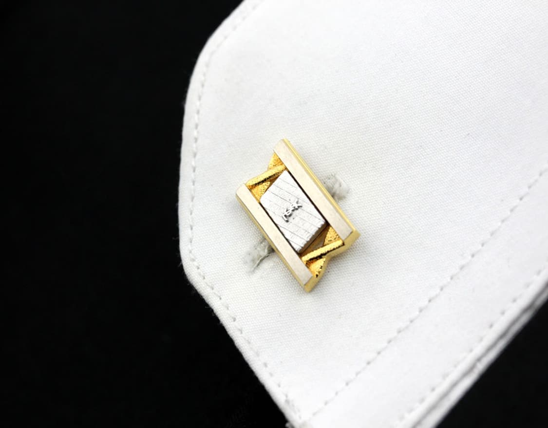 입생로랑 A등급 5.2cm 남자 명품 넥타이핀 커프스 세트 상품이미지10