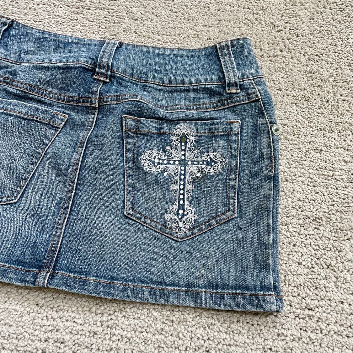 빈티지 데님 스커트 상품이미지3